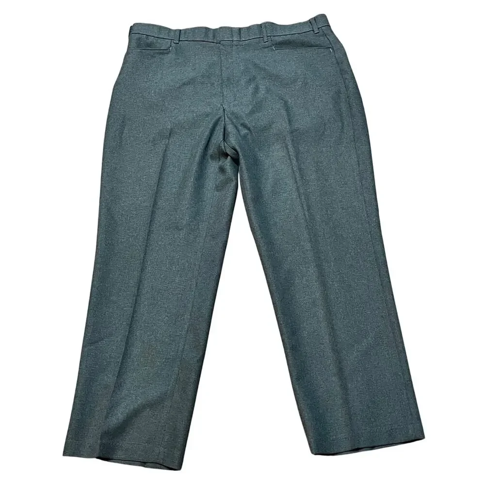 Action Slacks Men's W40 L29 Gray Vintage Levi's 1970's Belted Hemmed Sta-Prest